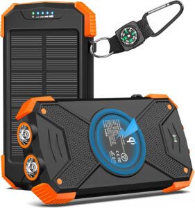 Travel Gadgets and Gear for Travel Lovers - Solar Power Bank Charger and Flashlight